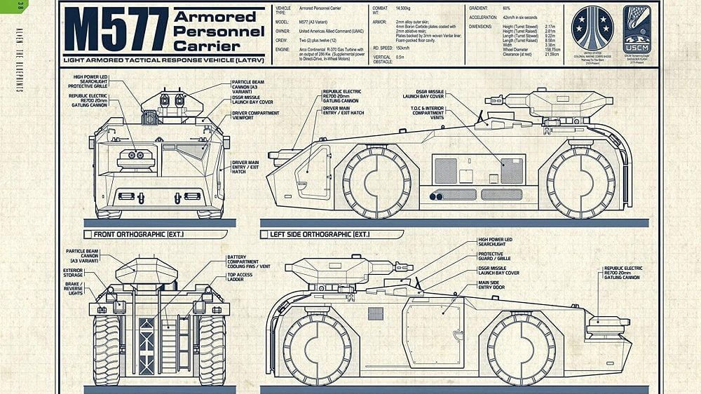 cropped Alien The Blueprints Interior 2 Left Page Cropped