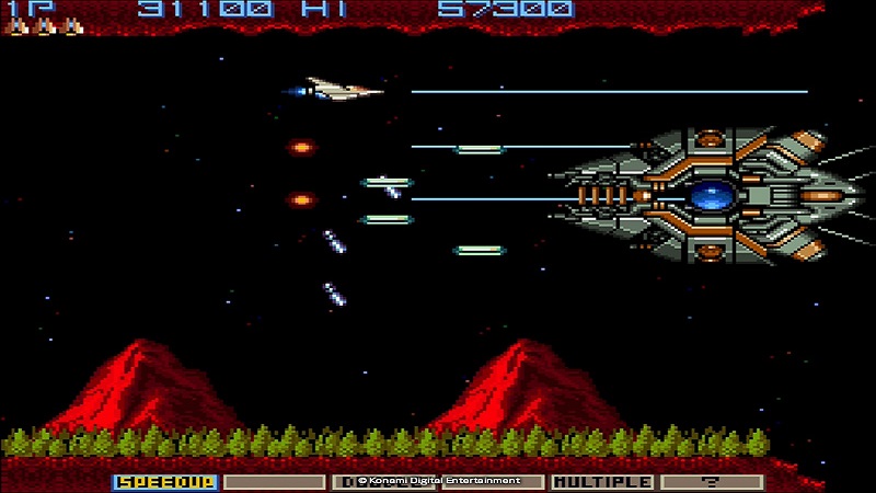 Konami Arcade Classics 50th Anniversary Collection Gradius I Gameplay 3