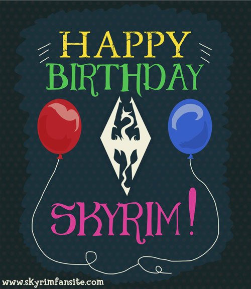 Skyrim Birthday Card