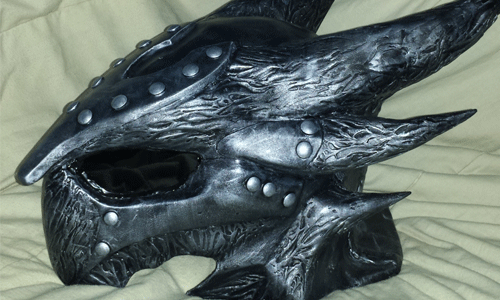 Skyrim daedric helmet featured