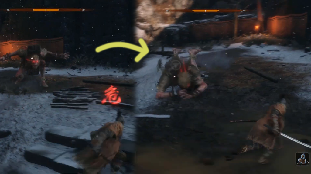 Sekiro Guides Chained Ogre Boss Make Him Miss