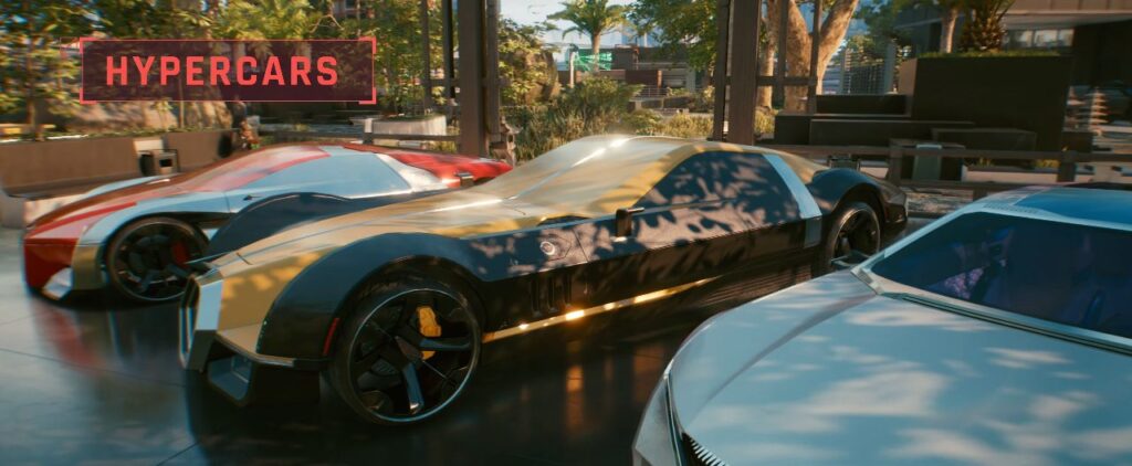 Cyberpunk 2077 Vehicles Guide Hypercars Top Tier