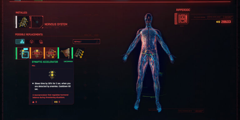 Cyberpunk 2077 Cyberware Guide Nervous System