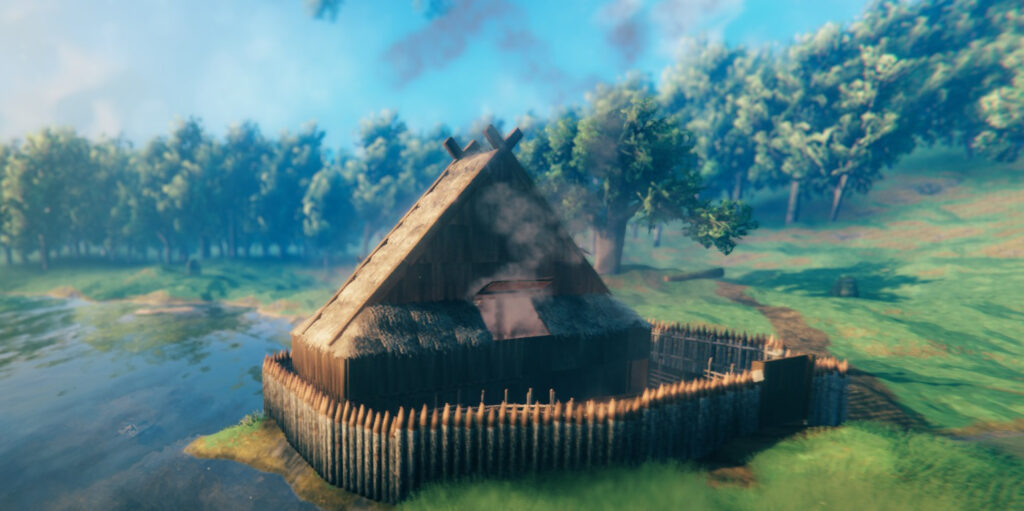 valheim how to build a roof tall large method 2