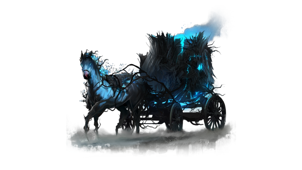 ashes of creation mounts the crumbled cauldron caravan skin