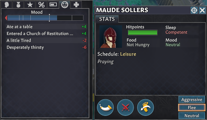 keeping settlers happy mood menu