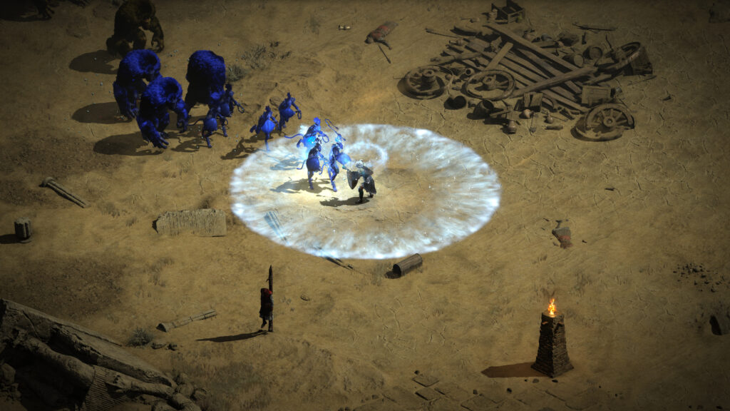 diablo ii changes due to technical alpha monster debuff color