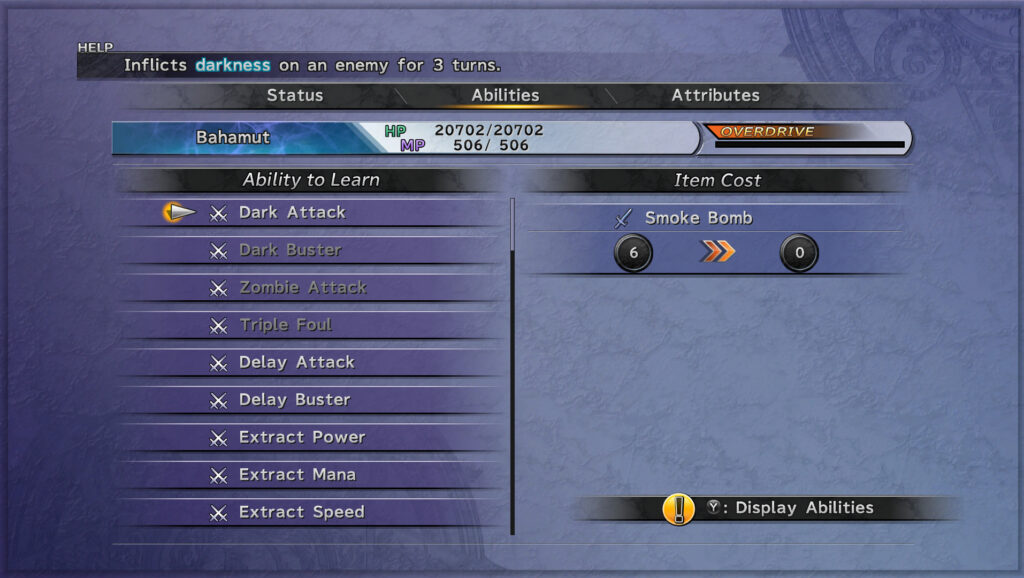 ffx aeon stats