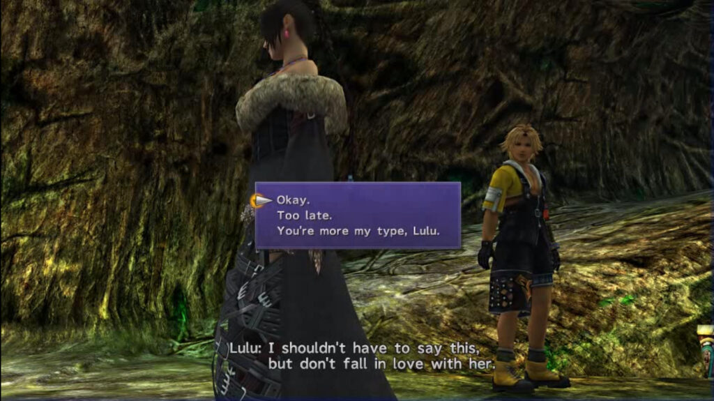 final fantasy x lulu conversation