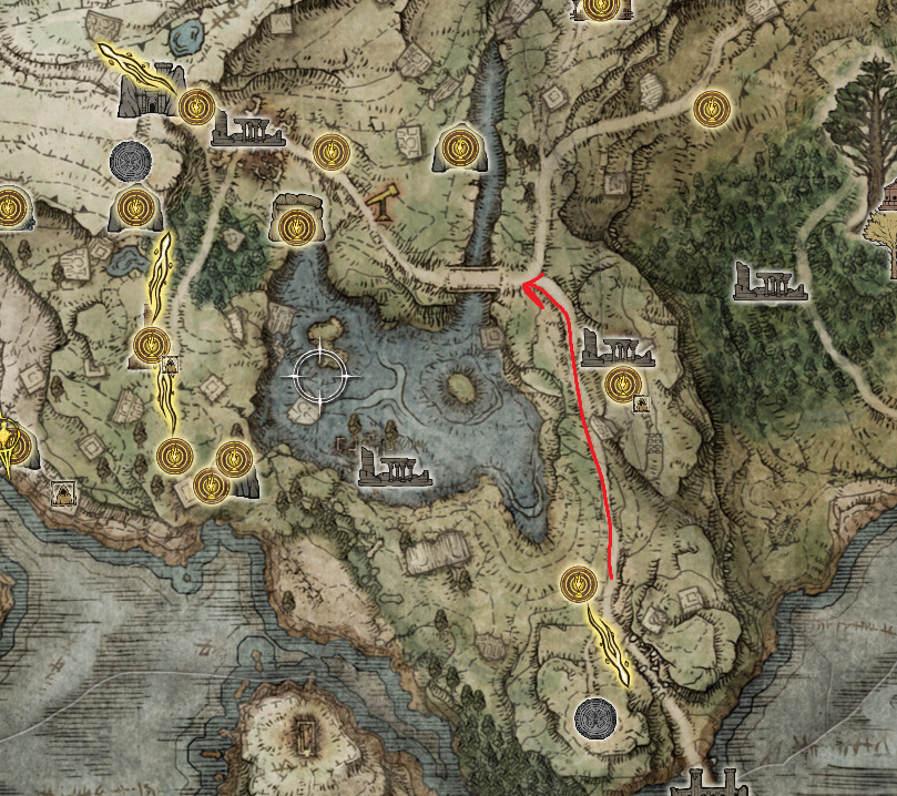 route of limgrave cart elden ring