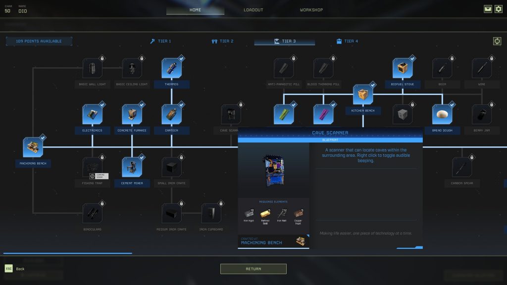 icarus week eighteen planetary tech tier cave scanner