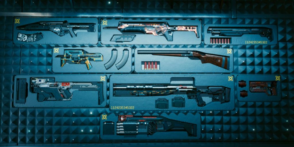 cyberpunk 2077 weapon stash