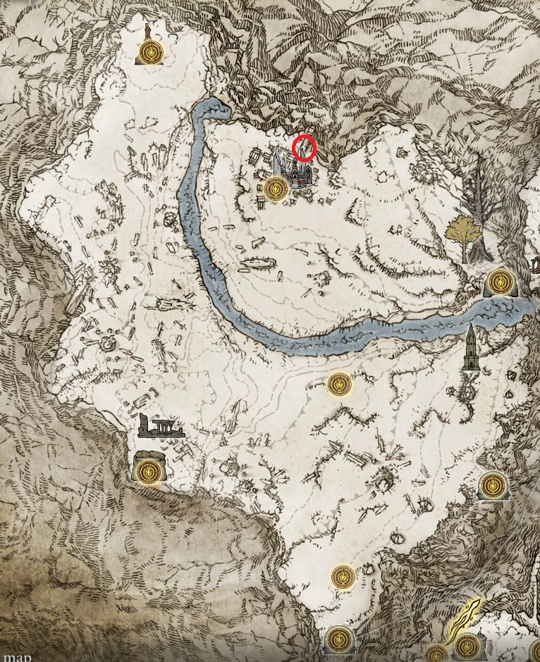 location of black knife set snowfield elden ring