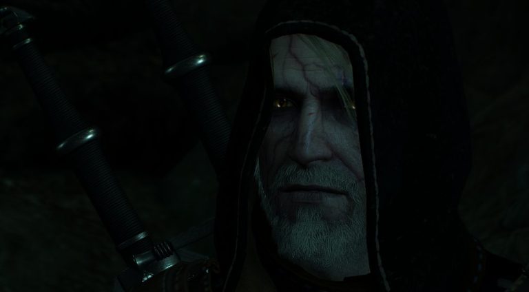 Geralt in the Wandering in the Dark Quest in The Witcher 3