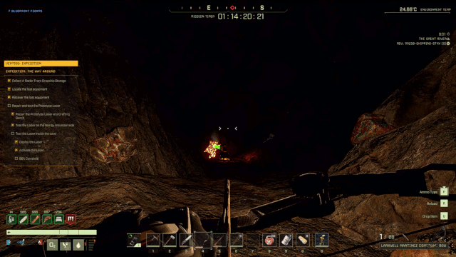 icarus vertigo expedition mission walkthrough second cave wall prototype laser detonation
