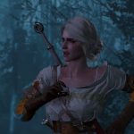 Ciri fleeing the bog in The Witcher 3