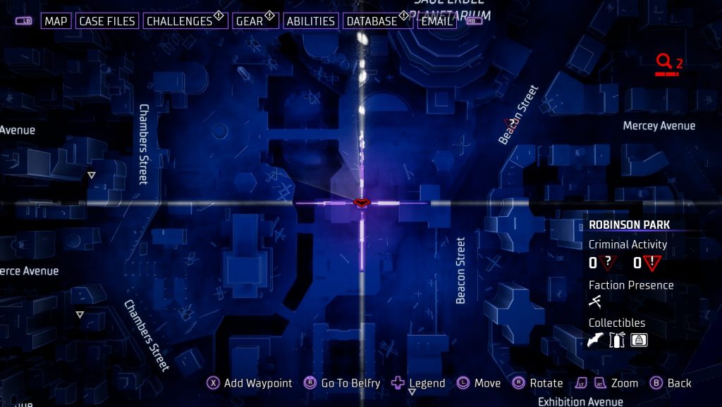 gotham knights batarang robinson park 2 map