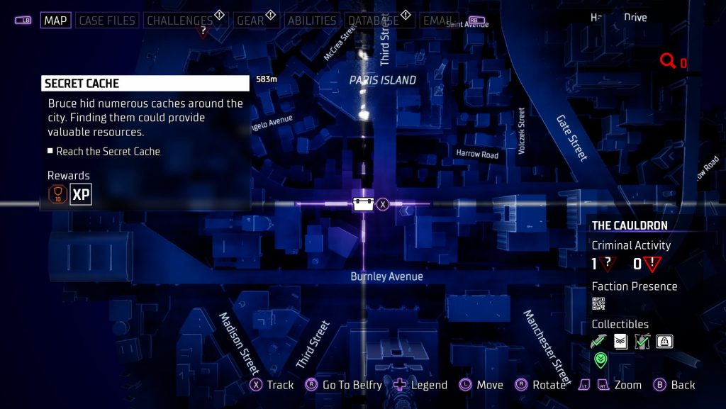 gotham knights secret cache 3 map