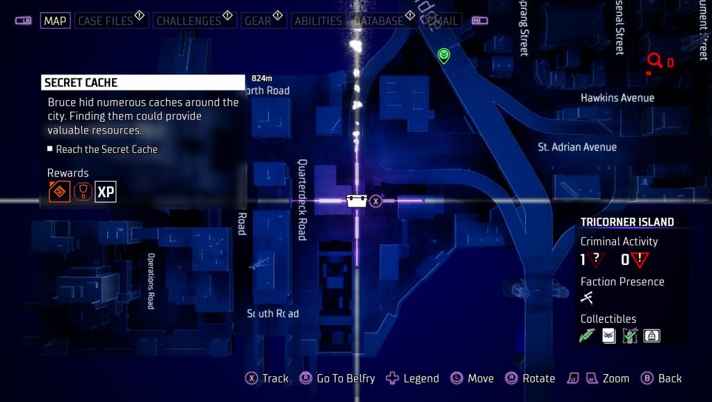 gotham knights secret cache 6 map