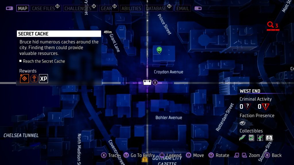 gotham knights secret cache 9 map