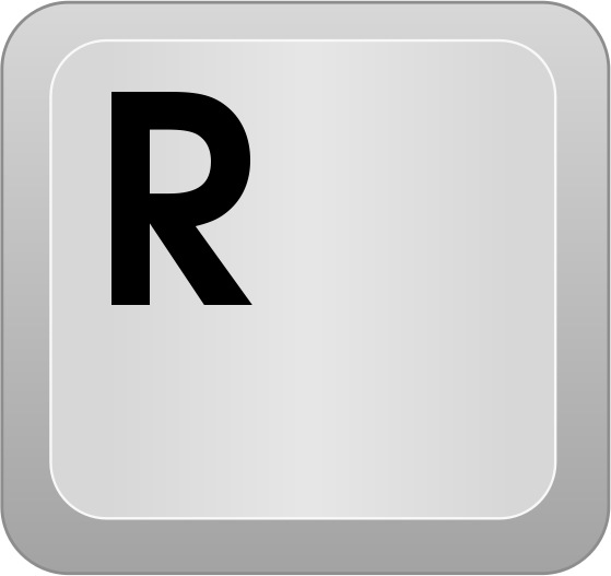 computer key r t