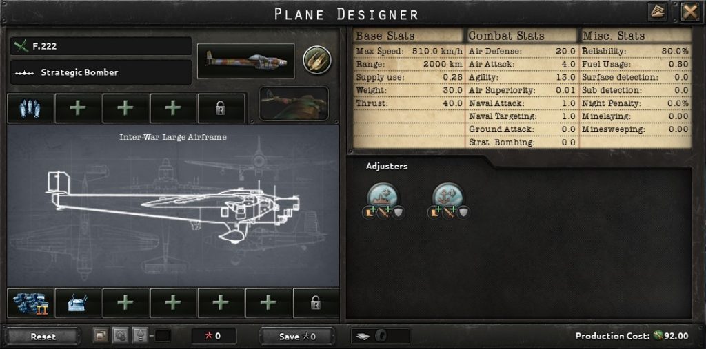 hearts of iron 4 plane designer interface