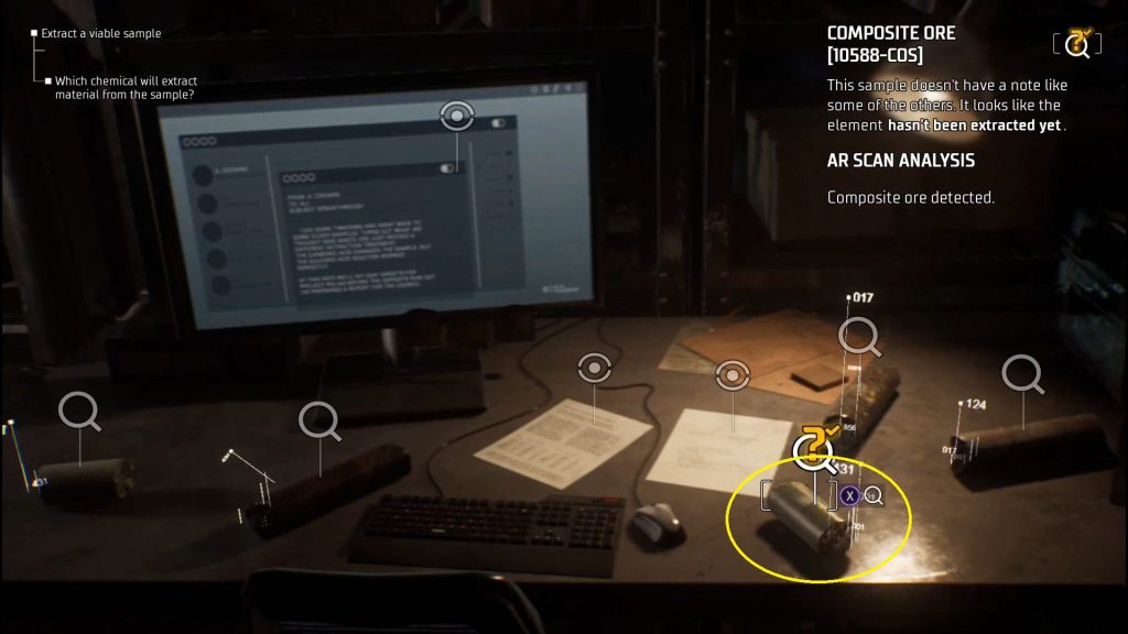 composite ore how to extract a viable sample gotham knights puzzle