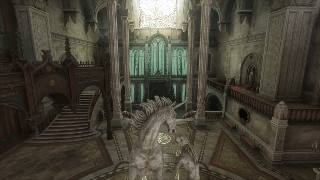 hogwarts legacy overture to the unwritten unicorn hall