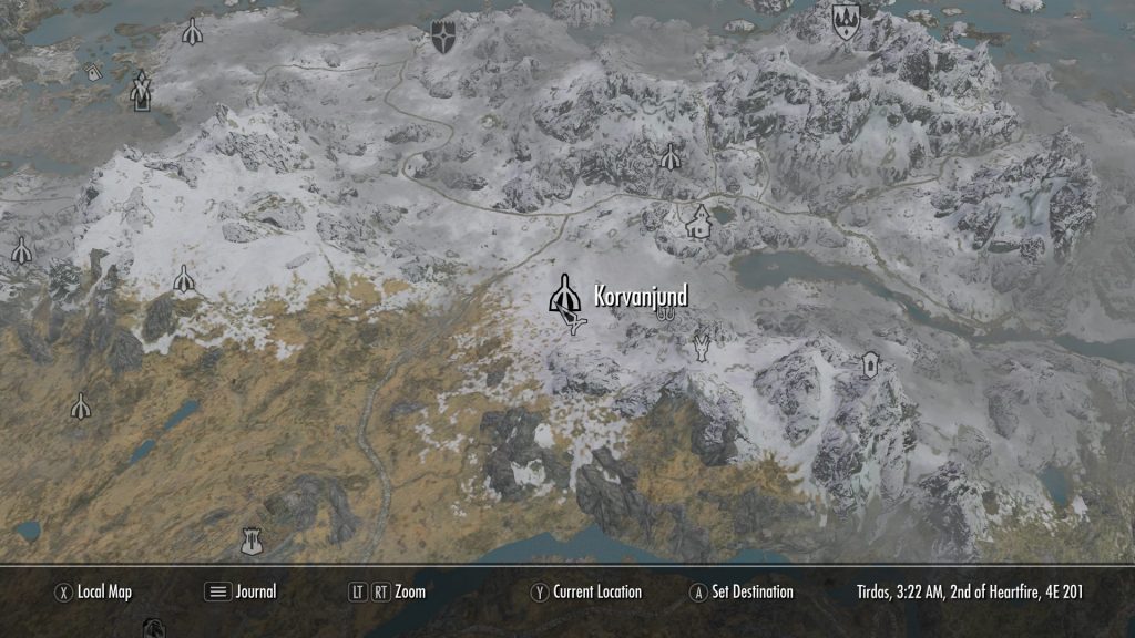 skyrim pacifist guide korvanjund location