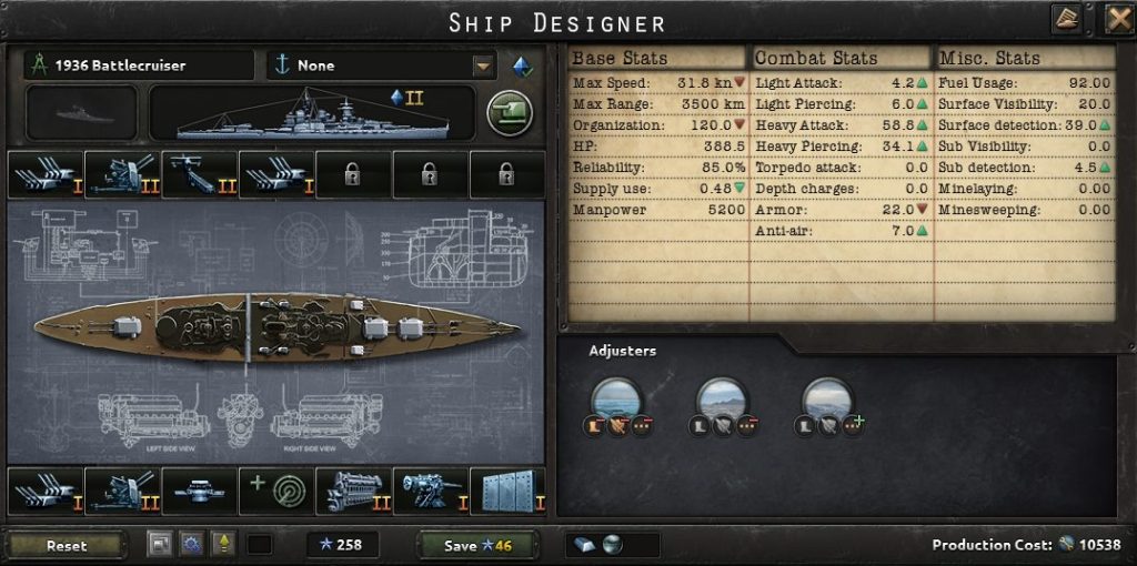 hearts of iron 4 1936 battlecruiser