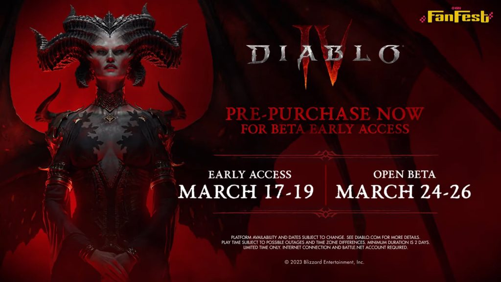 diablo 4 open beta dates