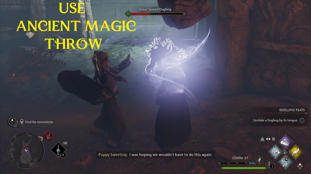 hogwarts legacy the centaur and the stone 12 3 dugbog throw