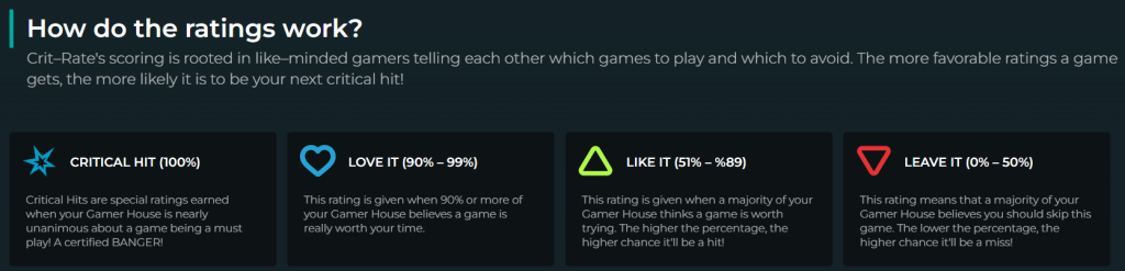 crit rate how do ratings work