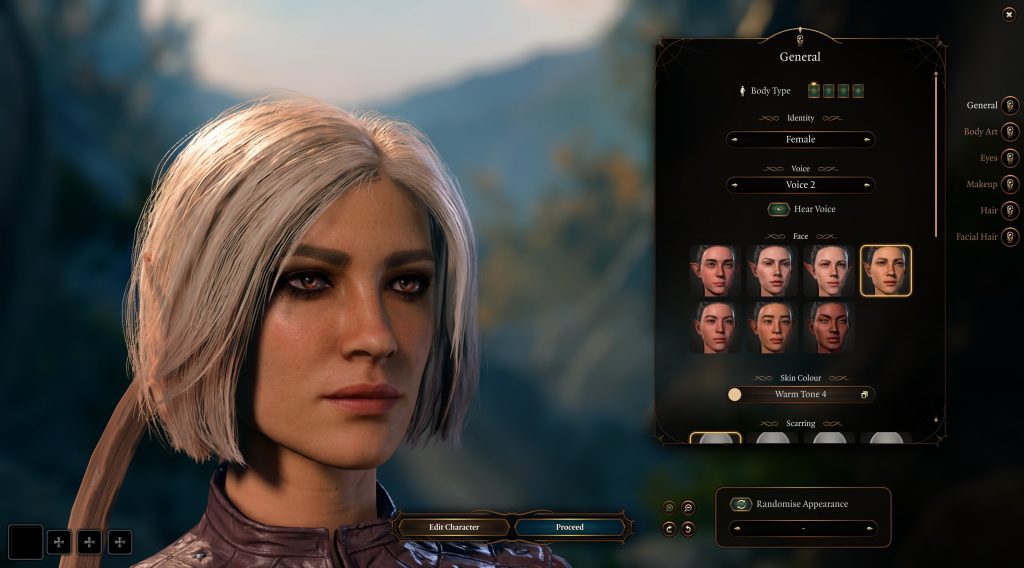 baldurs gate 3 character creation appearance