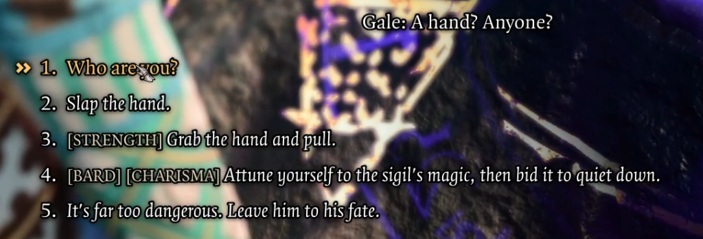 baldurs gate 3 gale wizard of waterdeep dialogue