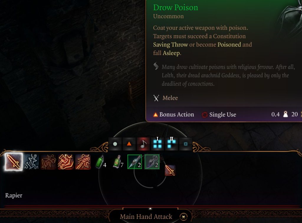 baldurs gate 3 tips tricks poison weapon