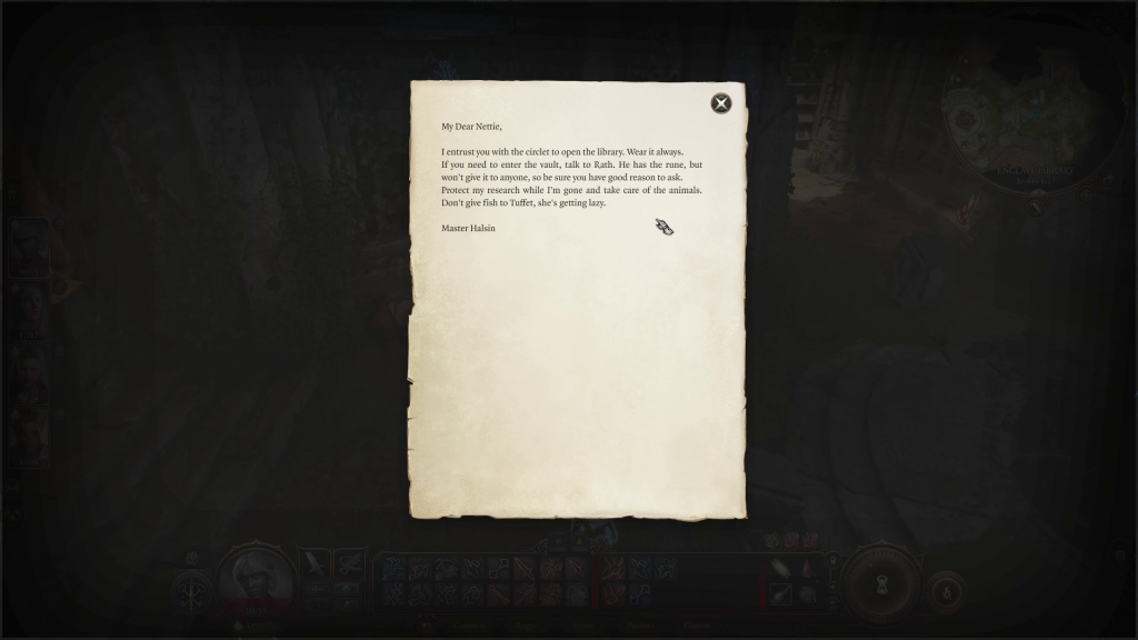 baldurs gate 3 getting sorrow early letter