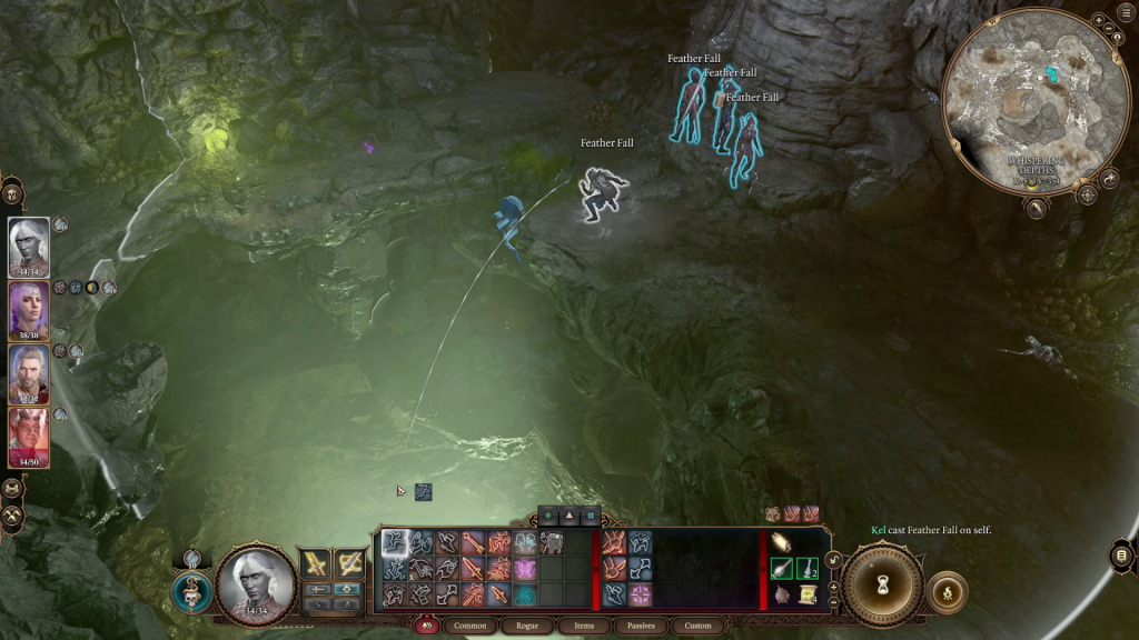 baldurs gate 3 phase spider boss feather fall jump