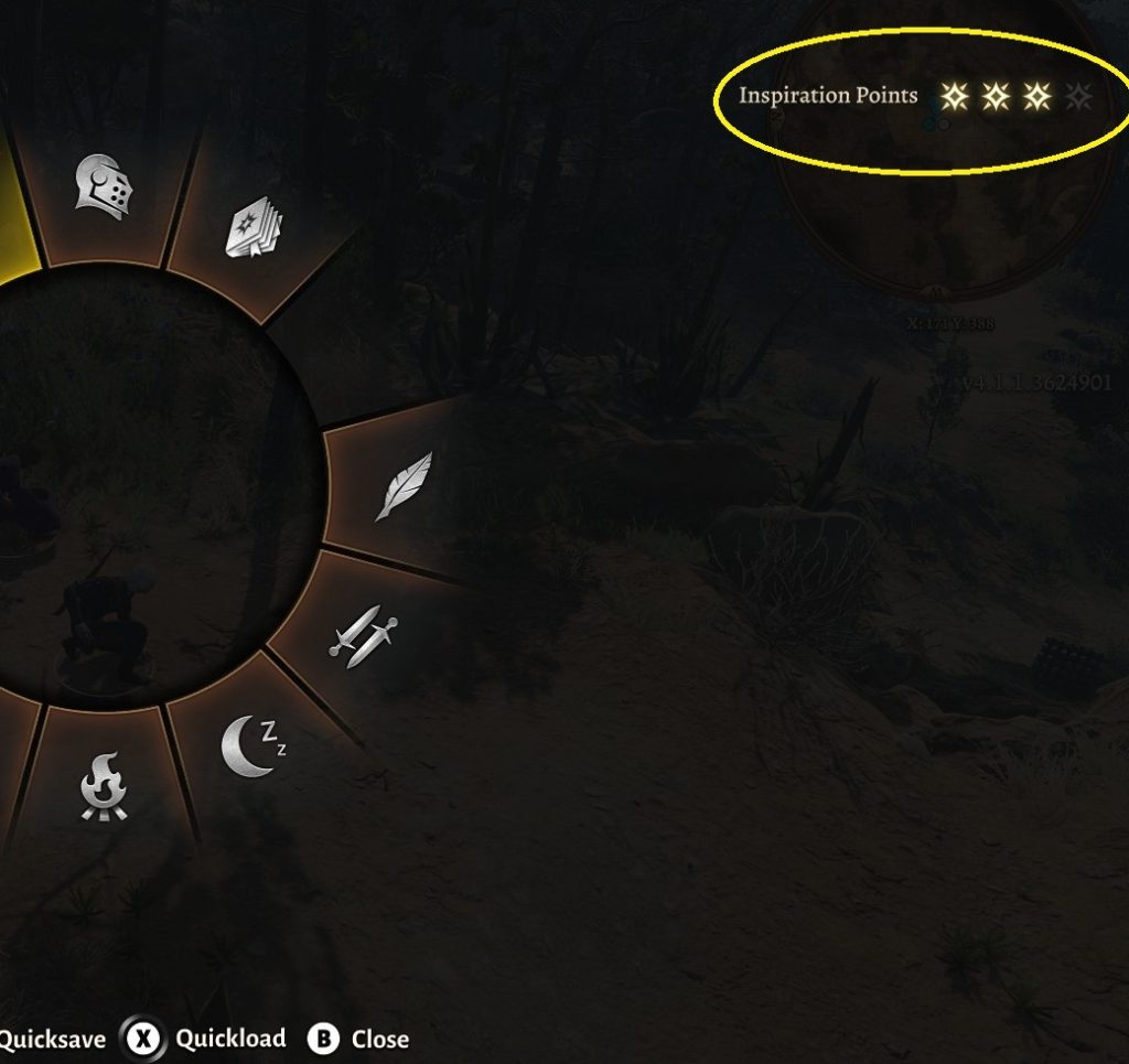 inspiration points location on ui baldurs gate 3