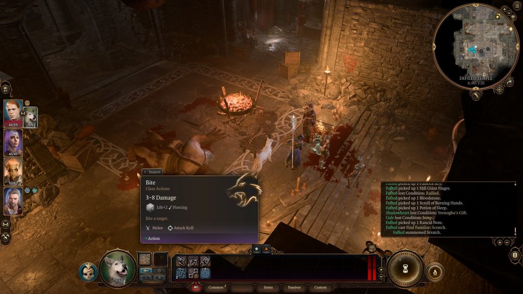 baldurs gate 3 finding scratch scratch attack