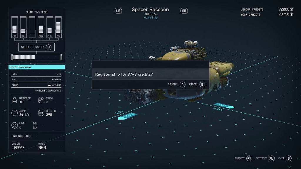 starfield boarding guide registering ship