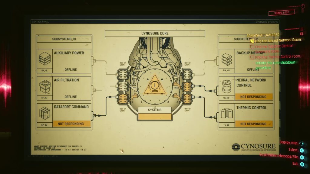 cyberpunk somewhat damaged walkthrough sore subsystems