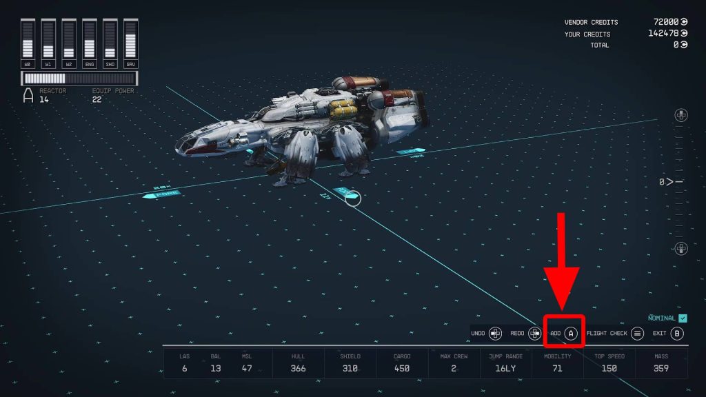 starfield crimson fleet eye of the storm ship add part v2