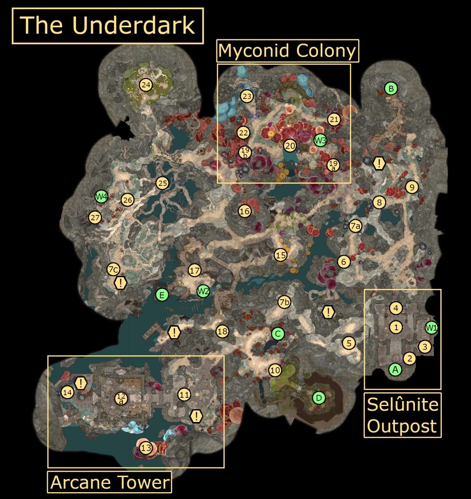 baldurs gate 3 underdark region map