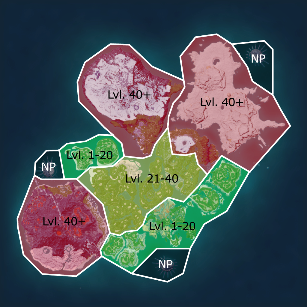 palworld level ranges 1