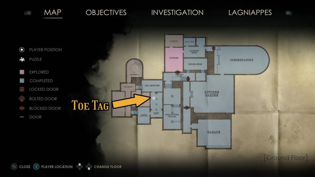 alone in the dark toe tag lagniappe map v1