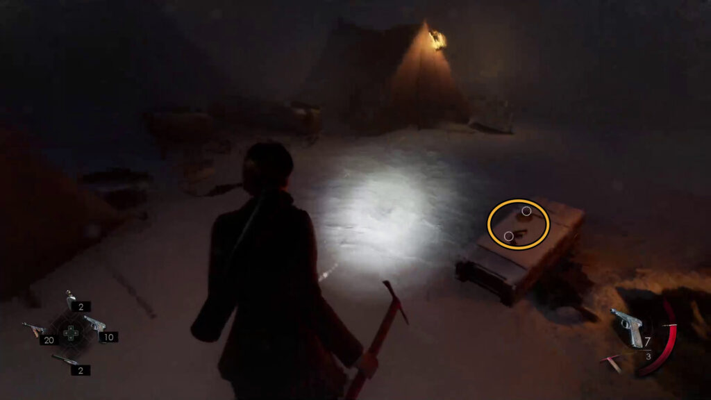 flare gun and ammo camp greenland chapter 4 alone in the dark walkthrough