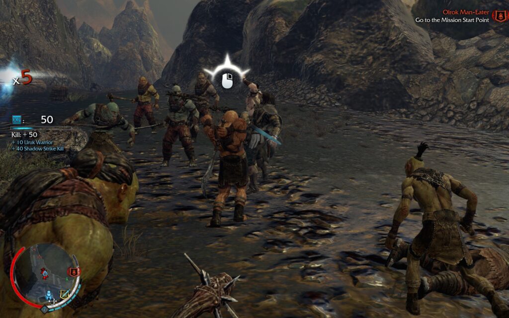 shadow of mordor combat