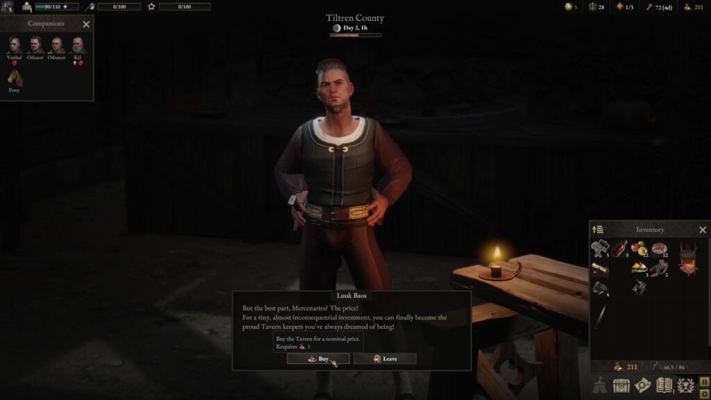 war tales taver dlc review buying tavern