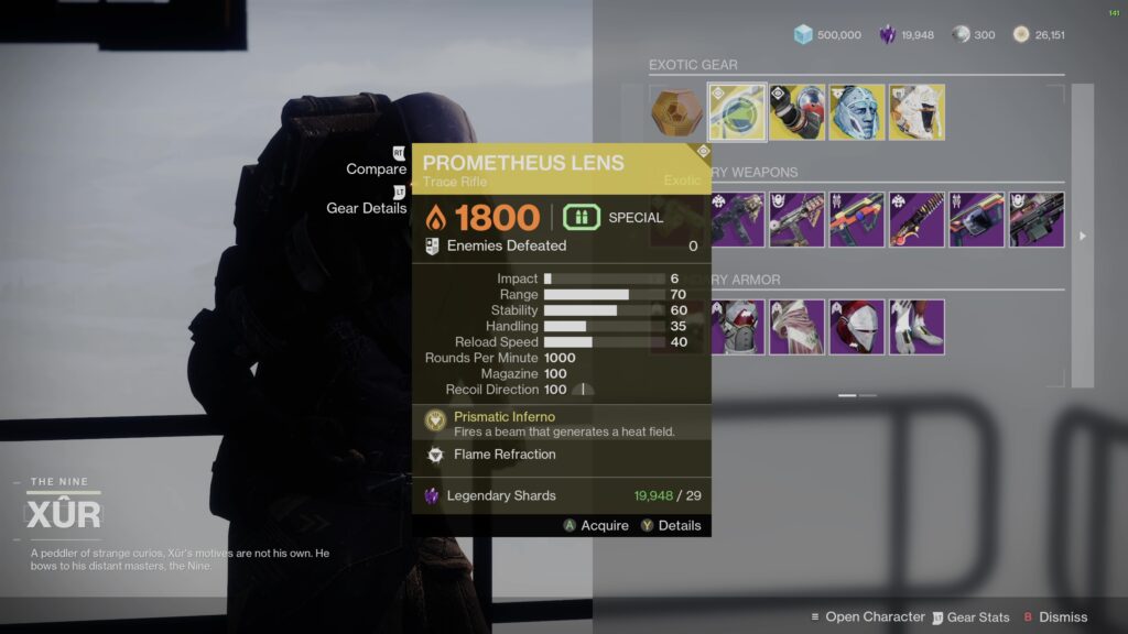 destiny 2 xur 5 25 24 exotic weapon